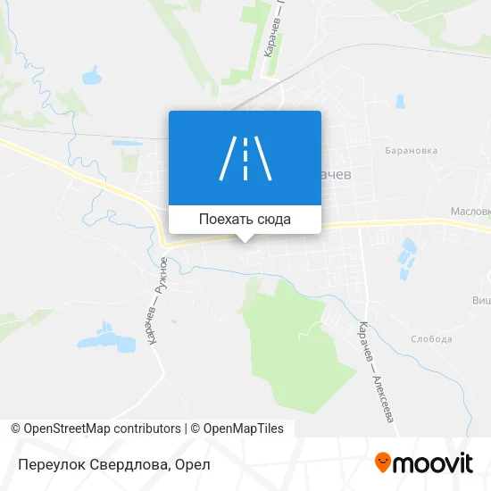 Карта Переулок Свердлова