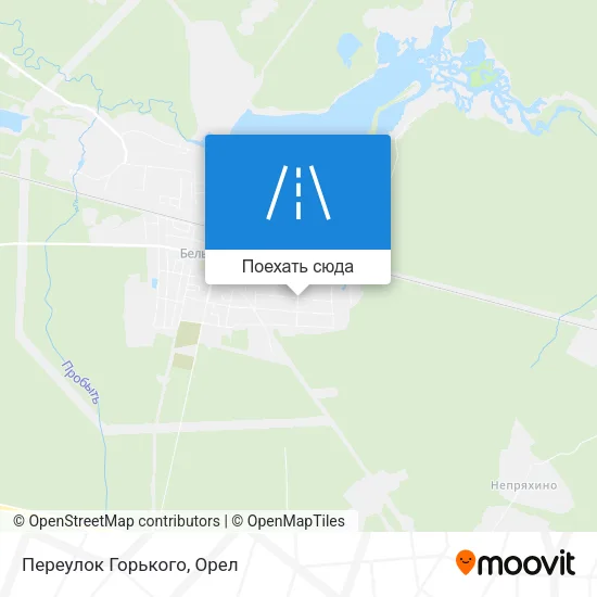 Карта Переулок Горького