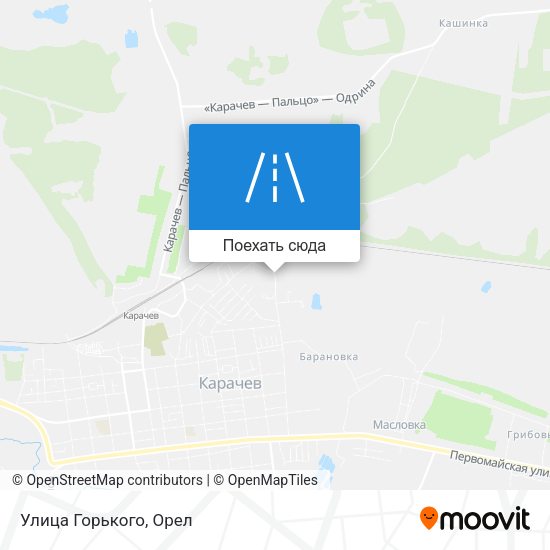 Карта Улица Горького