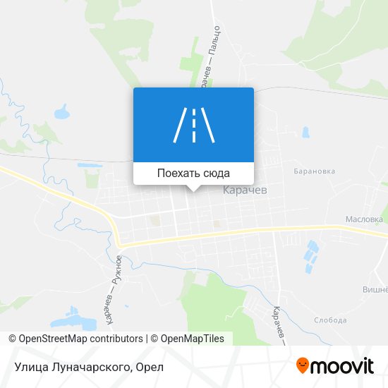 Карта Улица Луначарского