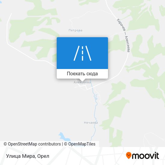 Карта Улица Мира