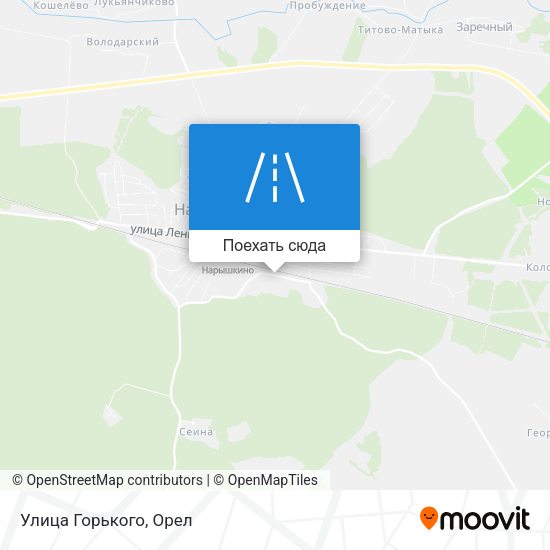 Карта Улица Горького