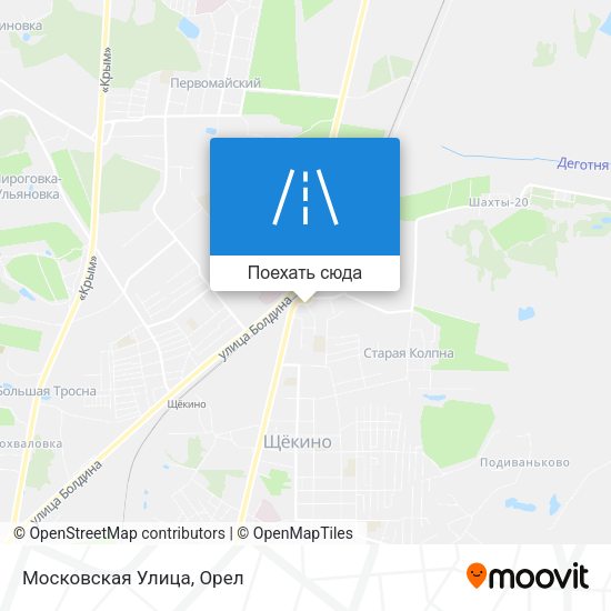 Карта Московская Улица