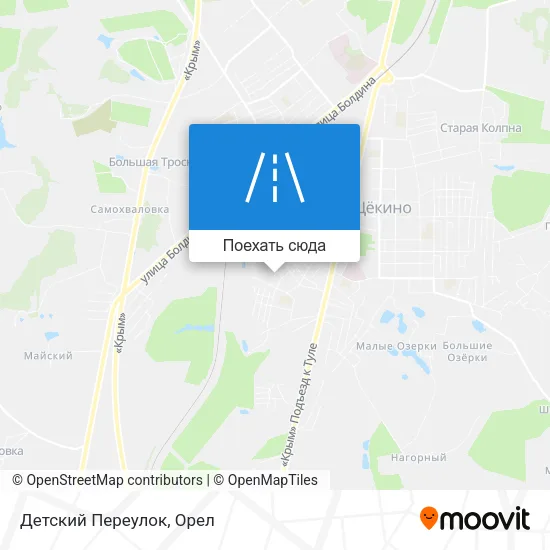 Карта Детский Переулок