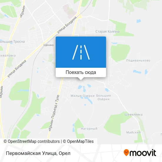 Карта Первомайская Улица