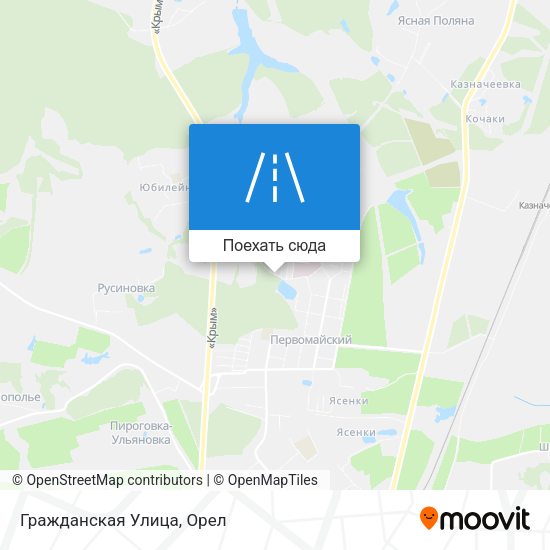 Карта Гражданская Улица