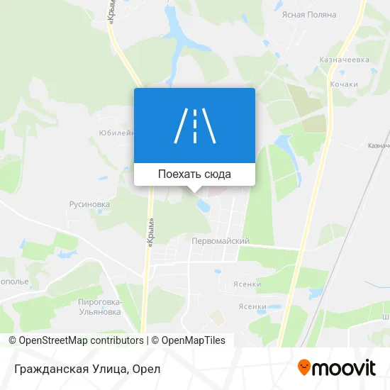 Карта Гражданская Улица