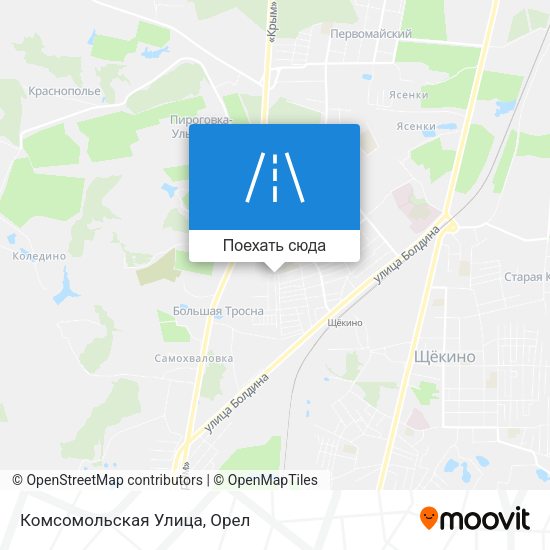 Карта Комсомольская Улица
