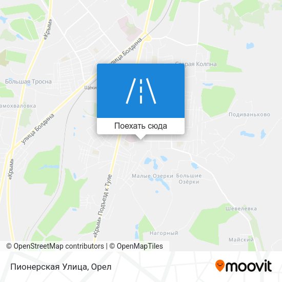 Карта Пионерская Улица