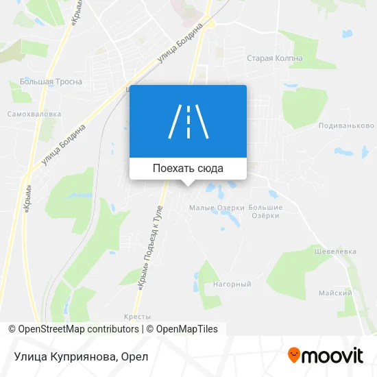 Карта Улица Куприянова