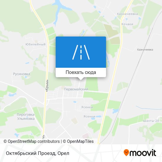 Карта Октябрьский Проезд