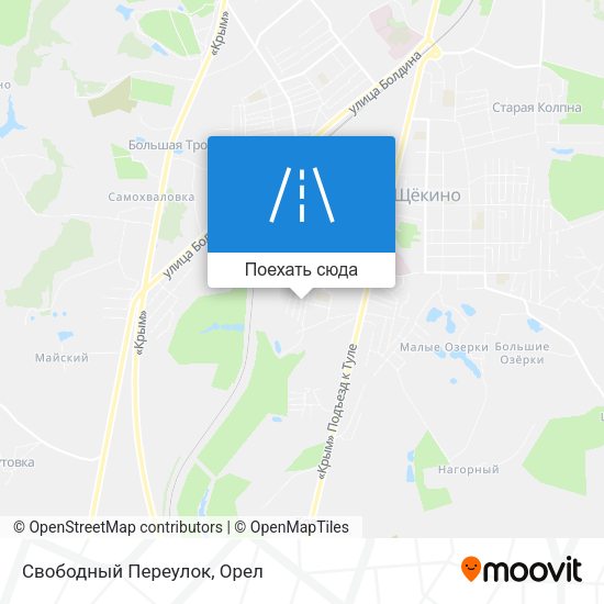 Карта Свободный Переулок