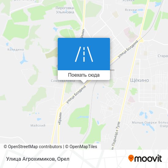 Карта Улица Агрохимиков