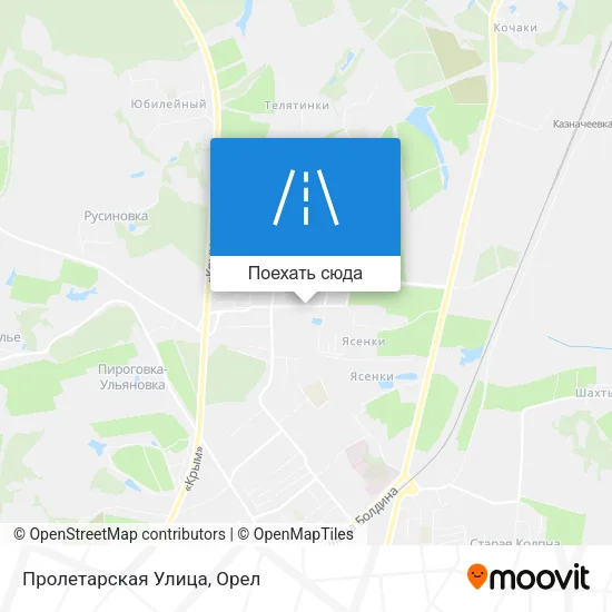 Карта Пролетарская Улица