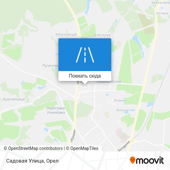 Карта Садовая Улица