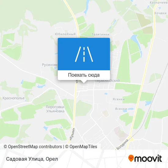 Карта Садовая Улица