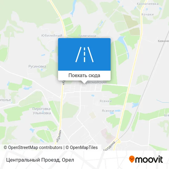 Карта Центральный Проезд