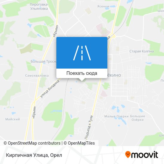 Карта Кирпичная Улица