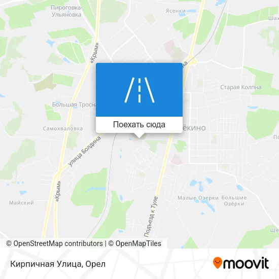 Карта Кирпичная Улица