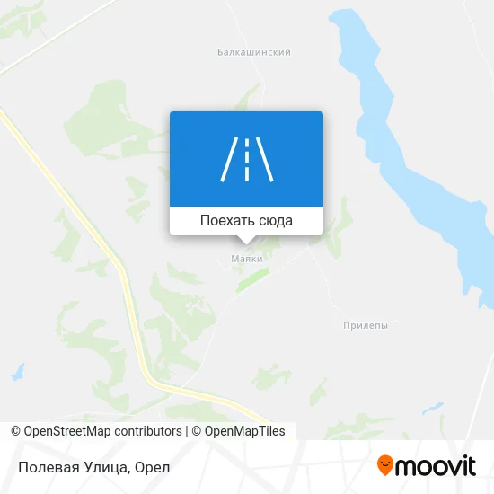 Карта Полевая Улица