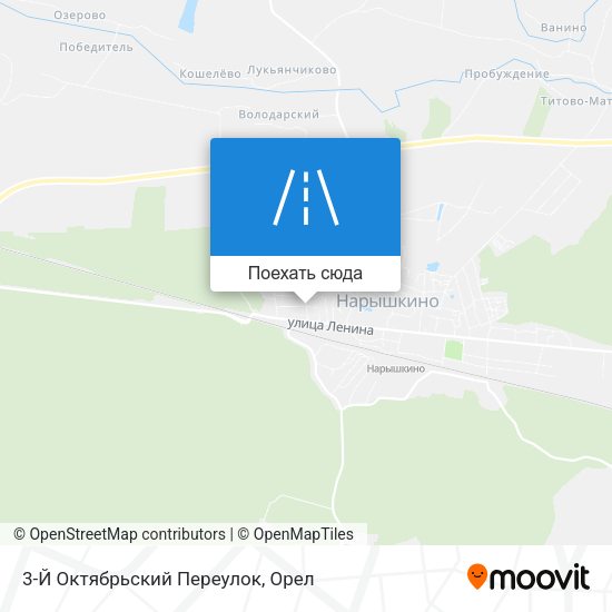 Карта 3-Й Октябрьский Переулок
