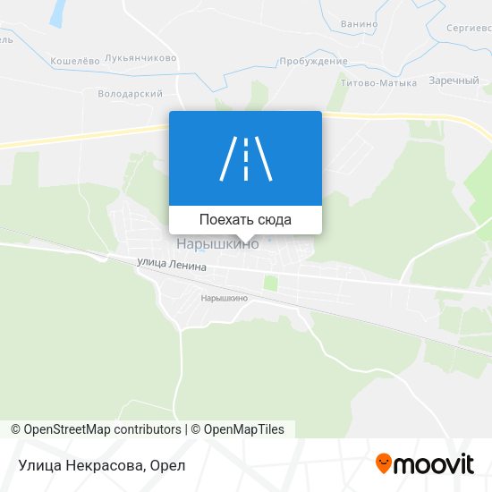 Карта Улица Некрасова