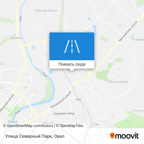 Карта Улица Северный Парк
