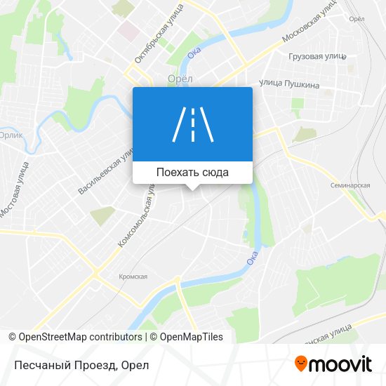 Карта Песчаный Проезд