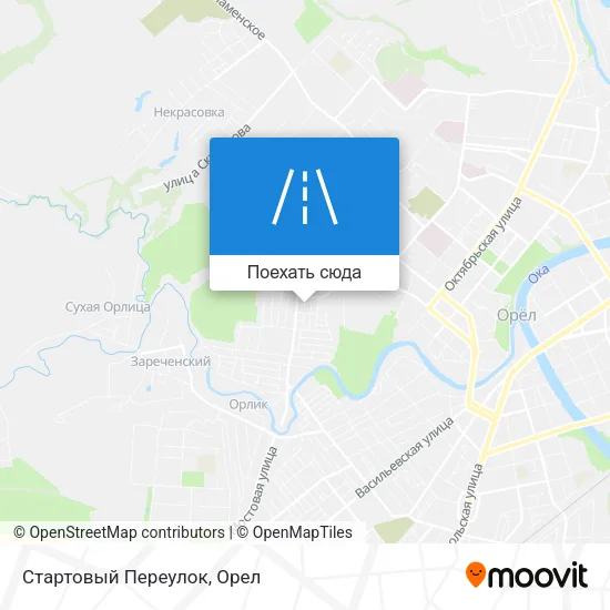 Карта Стартовый Переулок