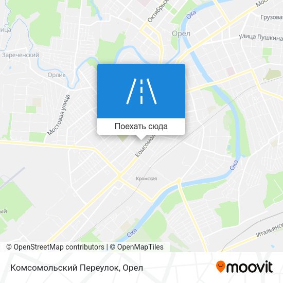 Карта Комсомольский Переулок