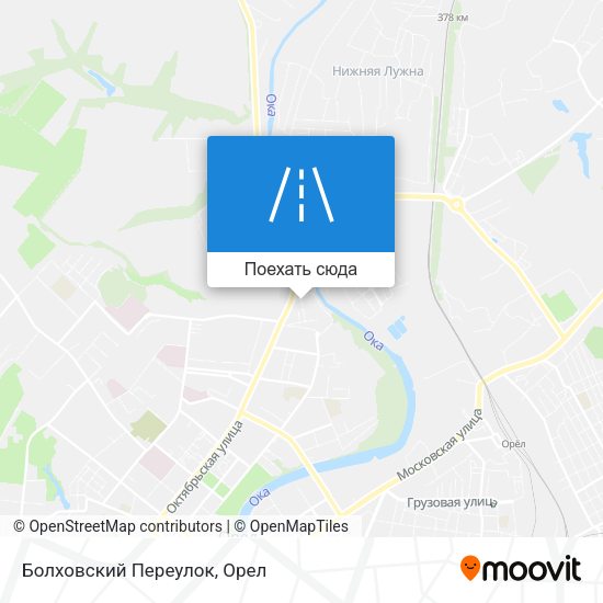 Карта Болховский Переулок