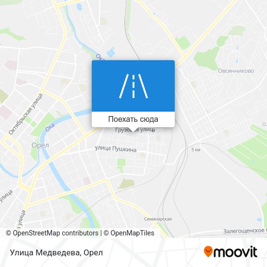 Карта Улица Медведева