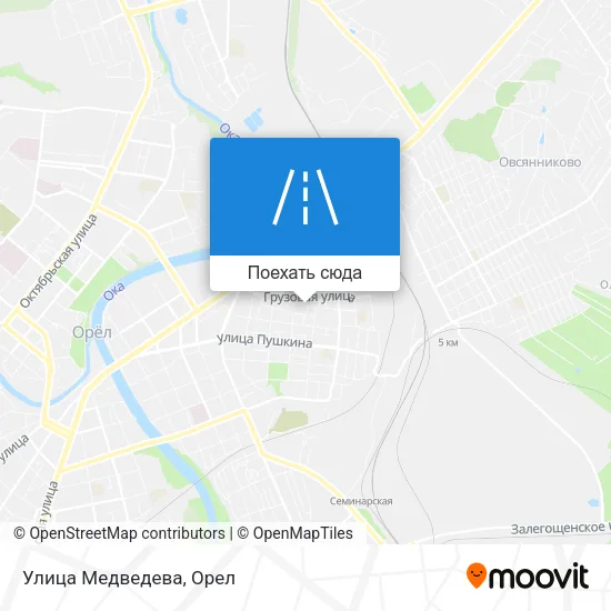 Карта Улица Медведева
