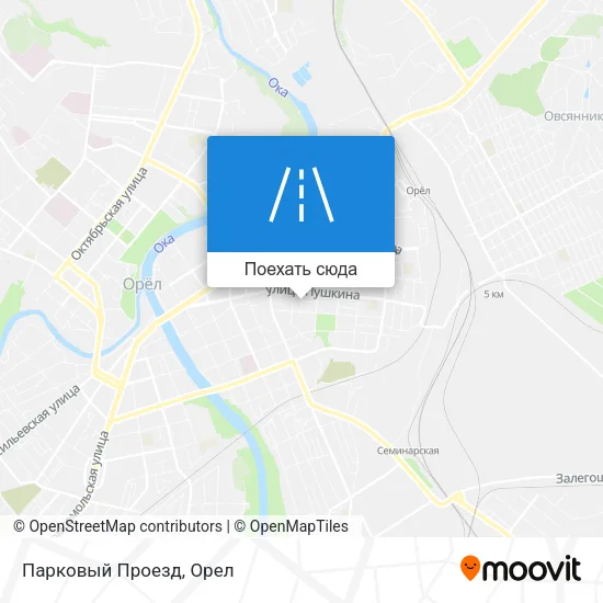 Карта Парковый Проезд