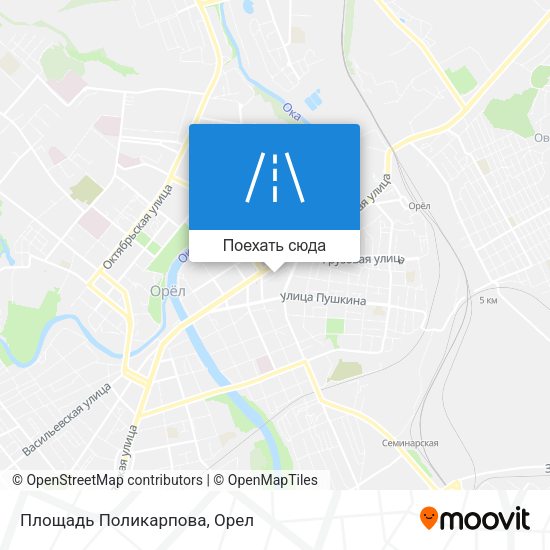 Карта Площадь Поликарпова