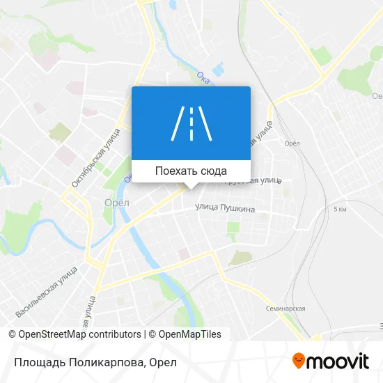 Карта Площадь Поликарпова