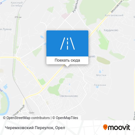 Карта Черемховский Переулок