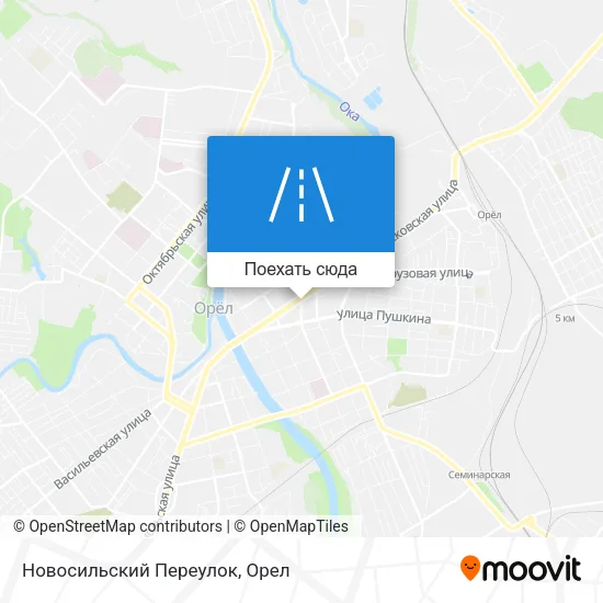 Карта Новосильский Переулок