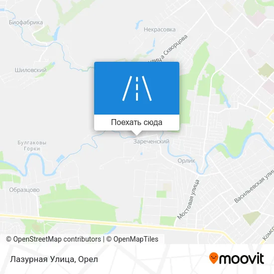 Карта Лазурная Улица