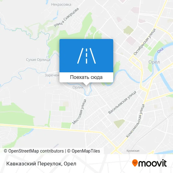 Карта Кавказский Переулок