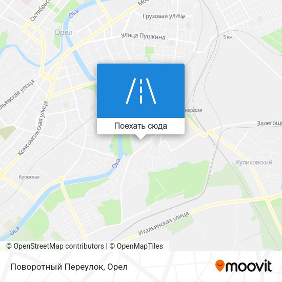 Карта Поворотный Переулок