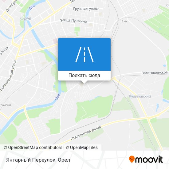 Карта Янтарный Переулок