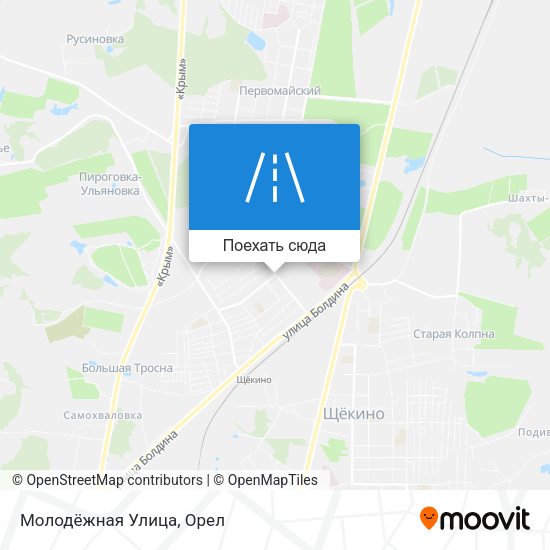 Карта Молодёжная Улица