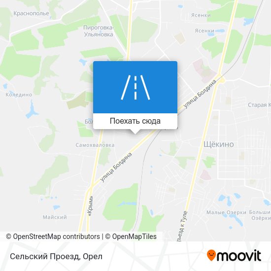 Карта Сельский Проезд