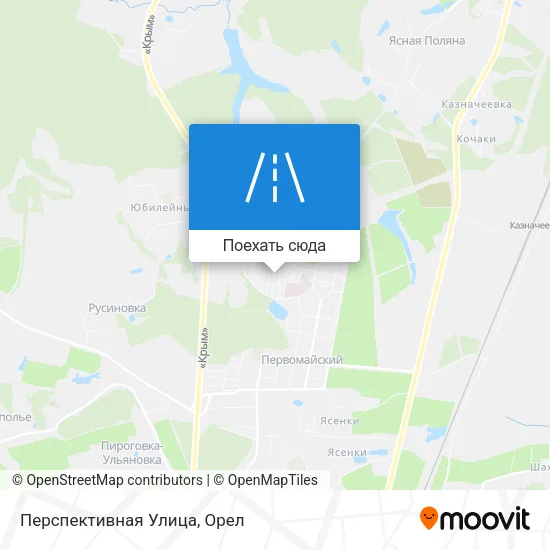 Карта Перспективная Улица