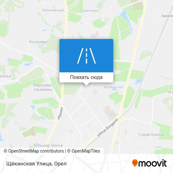 Карта Щёкинская Улица