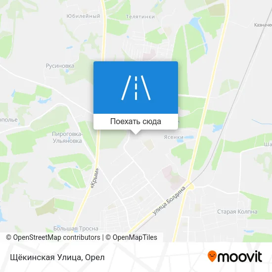 Карта Щёкинская Улица