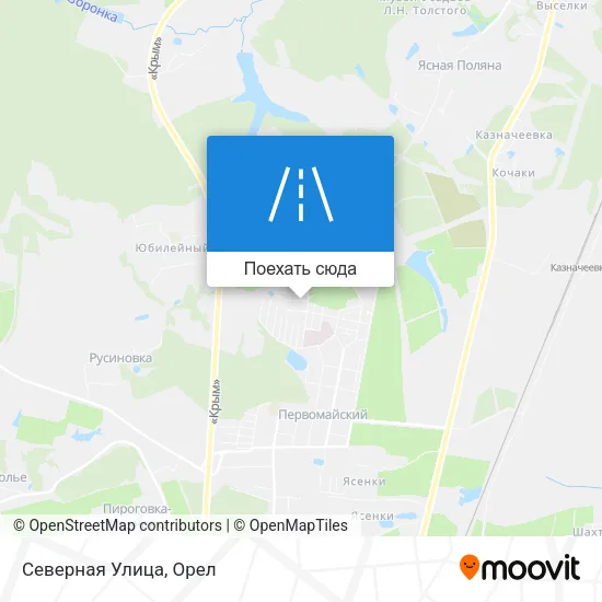 Карта Северная Улица