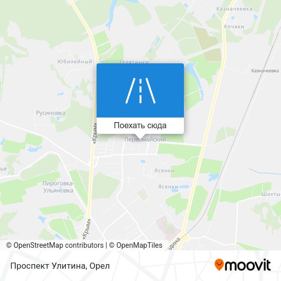 Карта Проспект Улитина