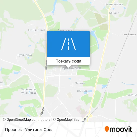 Карта Проспект Улитина